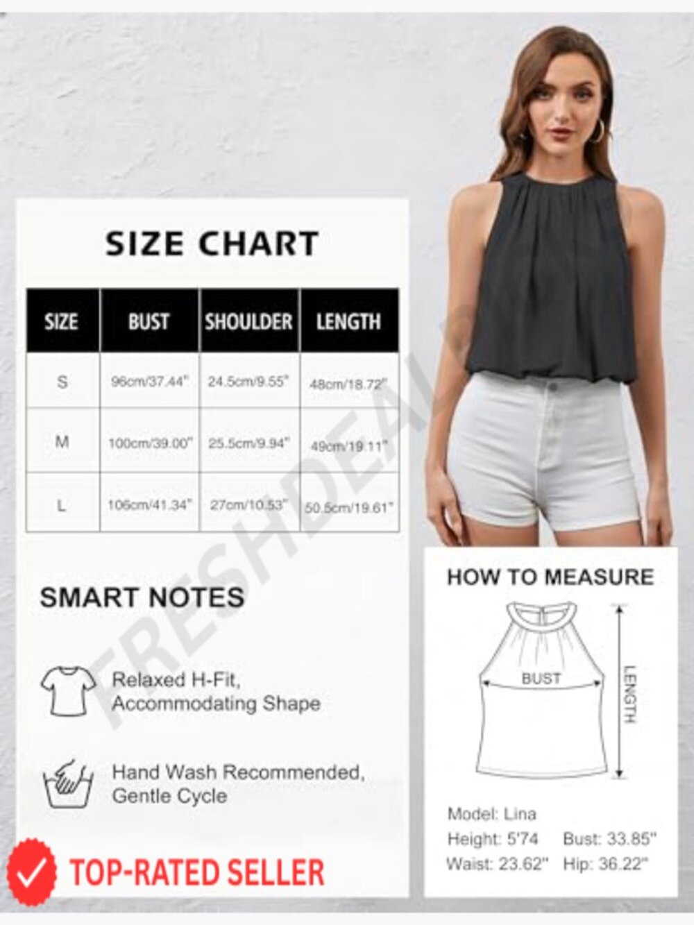 Sleeveless Puffy Hem Bubble Crop Tank Top Casual Dressy Going Out Blouse - Picture 5 of 7